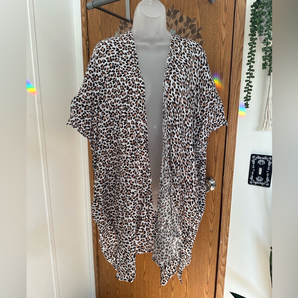 Aerie One Size animal print swim suit cover